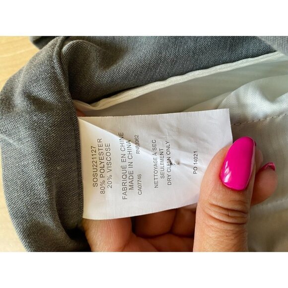 SOUL of London BNWOT Stretch Pants Trousers Sz 38 Gray Drawstring - Picture 4 of 5